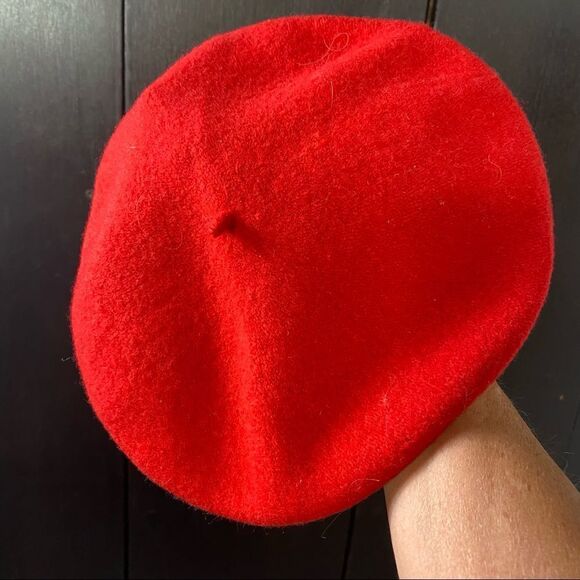 100% wool vintage  red Barrett style hat